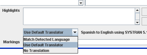Select Translation Type