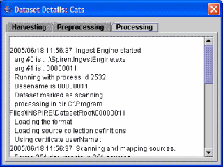 Dataset Details Window