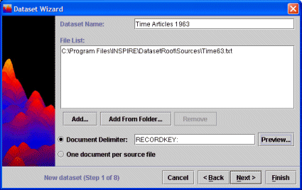 Dataset Wizard ASCII Data