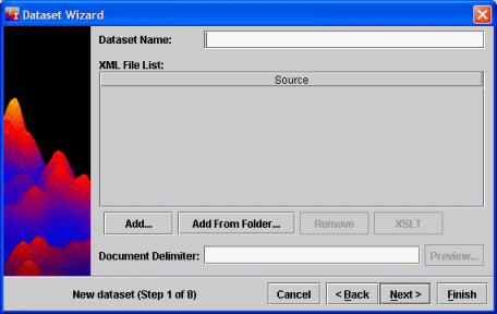 Dataset Wizard XML Window