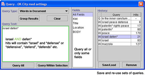 queries window