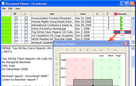 Rating Documents in the Document Viewer