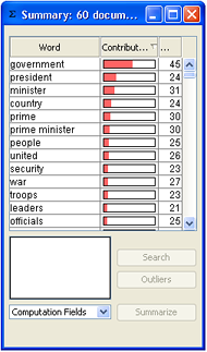 Summary Window