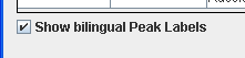 Show Bilingual Peak Labels Checkbox